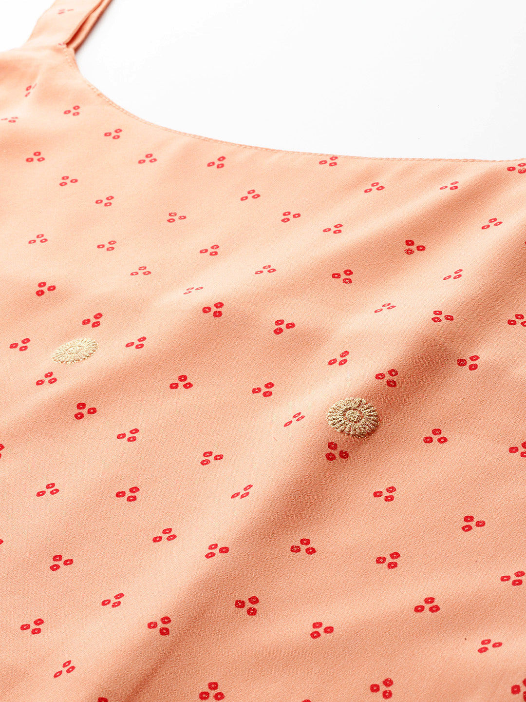Ahalyaa Bandhani Printed Gotta Patti Kurti with Sharara & Dupatta