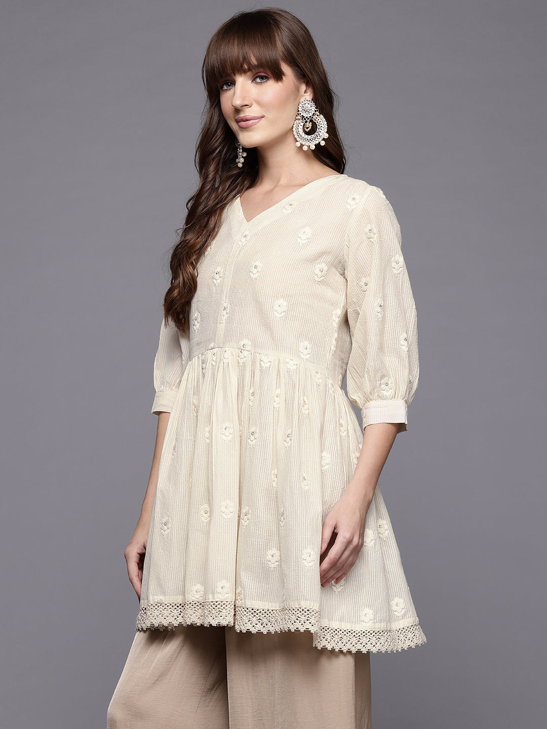 Embroidered Pure Cotton Tunic
