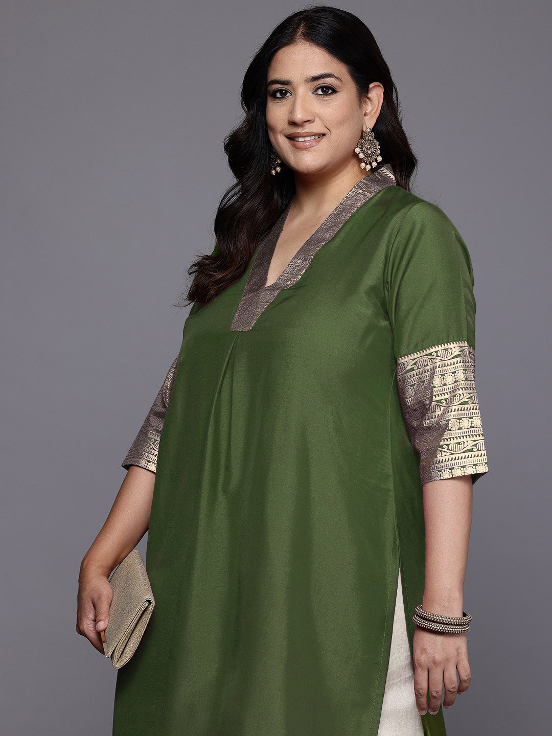 Women Ethnic Motifs Printed Summer Sheers Kurta