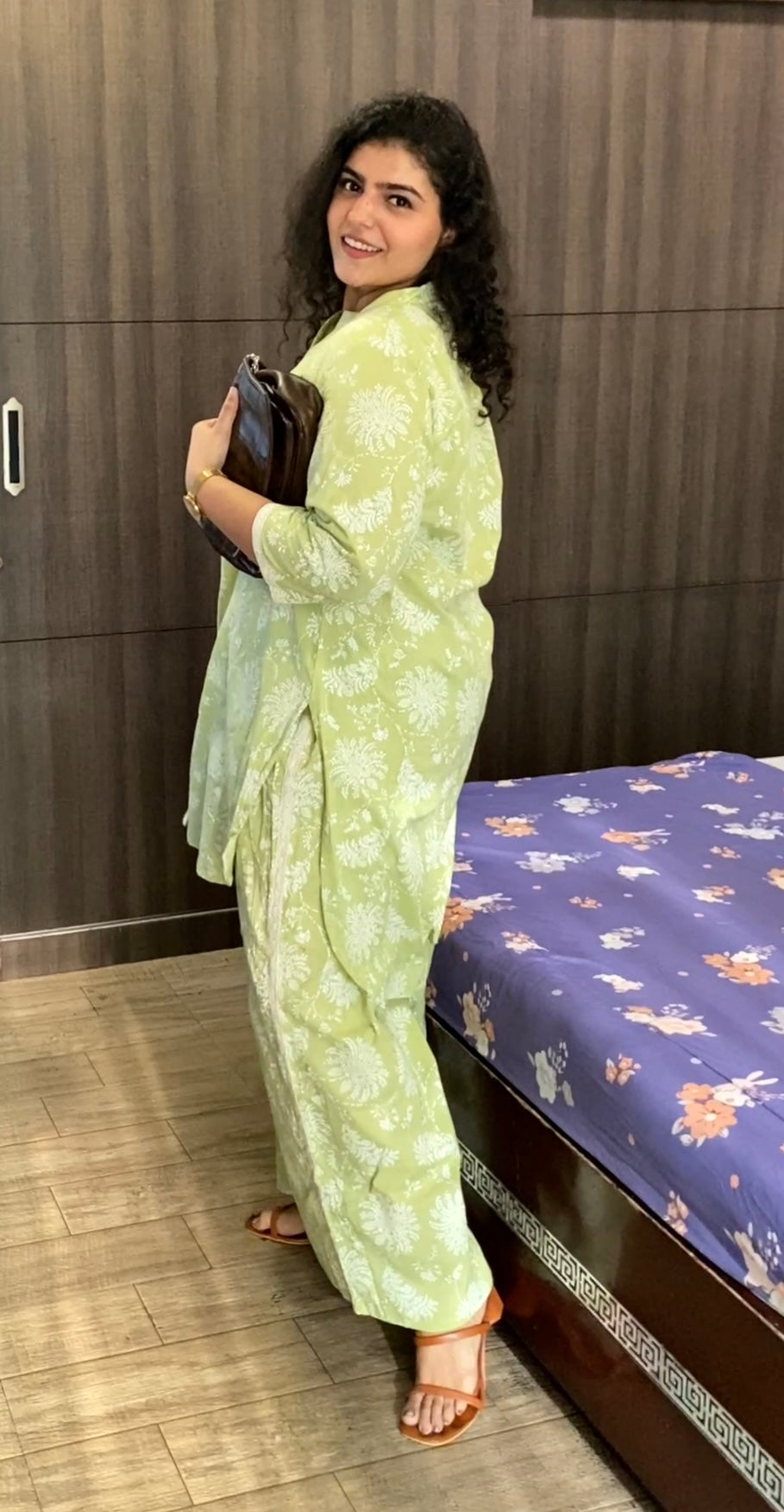 Plus Size Printed Pure Cotton Co-Ords
