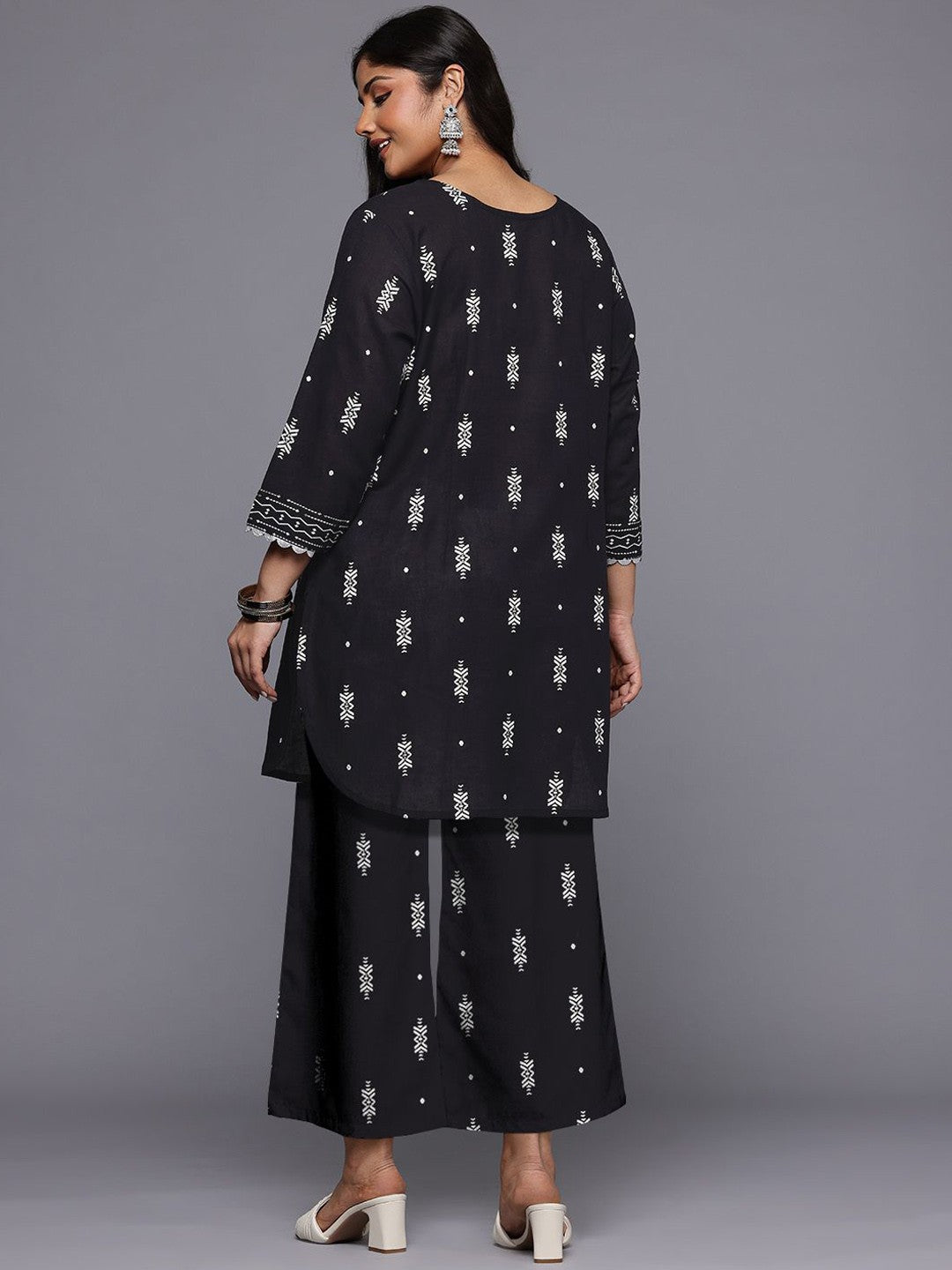 Printed Tunic & Palazzos Co-Ord Set