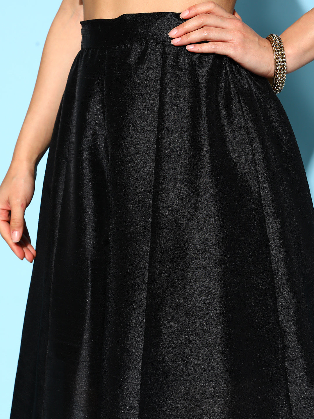 Green & Gold-Toned Printed Co-ords