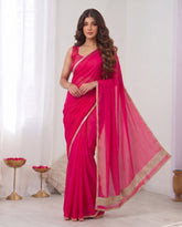 Embroidered Pure Silk Chanderi Saree