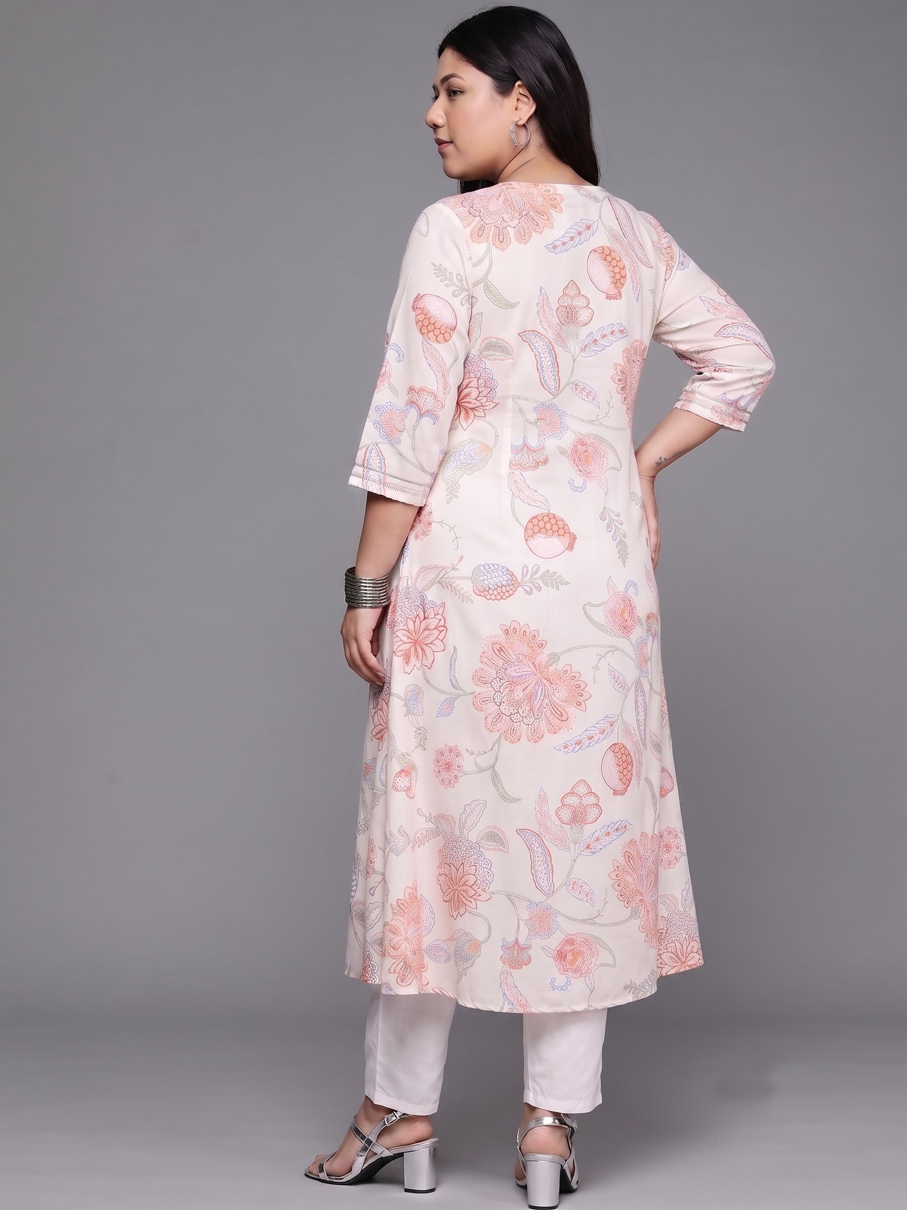 Women Floral Printed Indie Florals Kurta