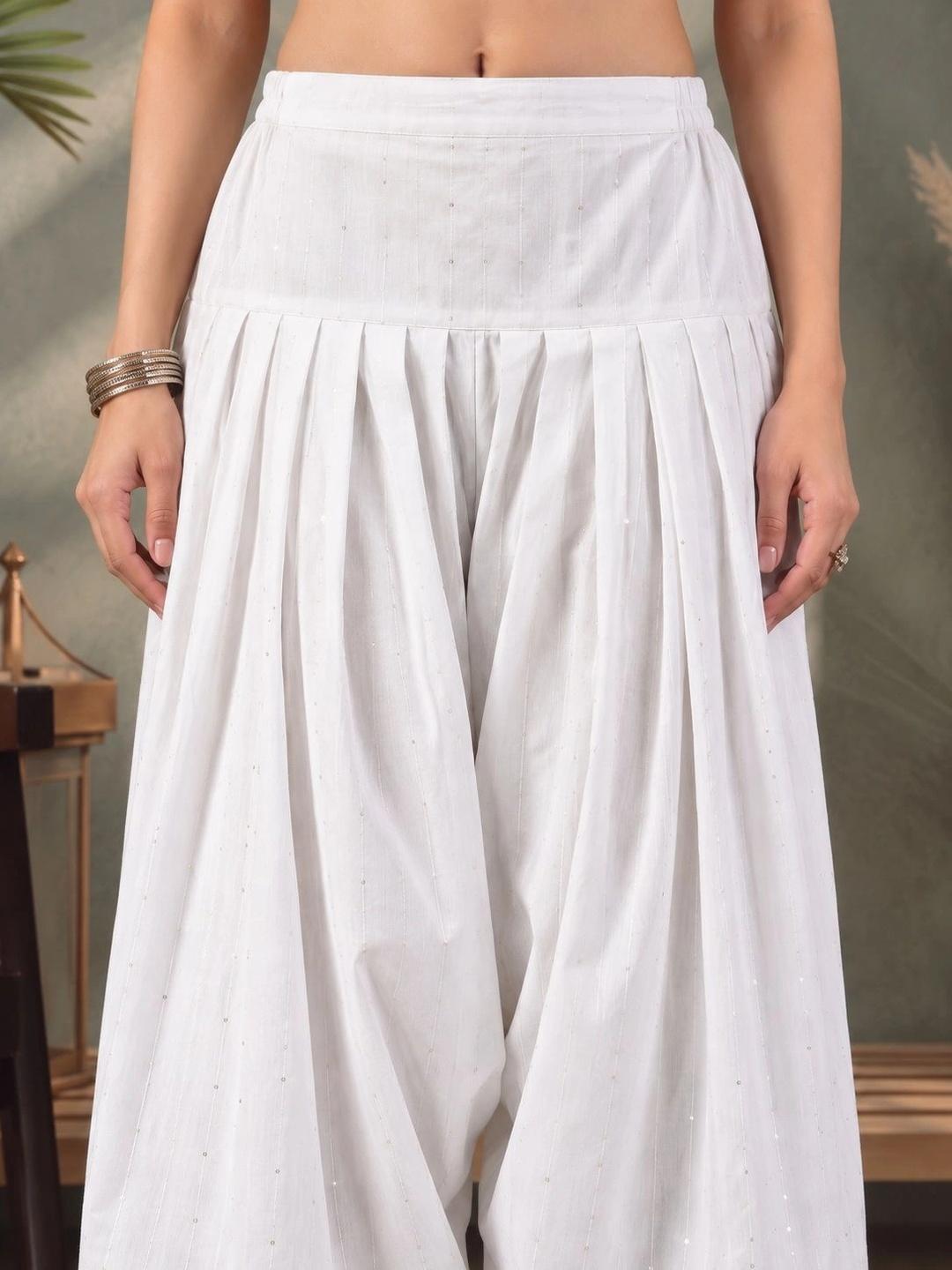 Ahalyaa Women Woven Design Silk Salwar