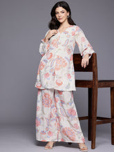 Printed V-Neck Tunic with Palazzos