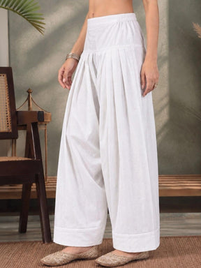 Ahalyaa Women Woven Design Silk Salwar