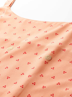 Ahalyaa Bandhani Printed Gotta Patti Kurti with Sharara & Dupatta