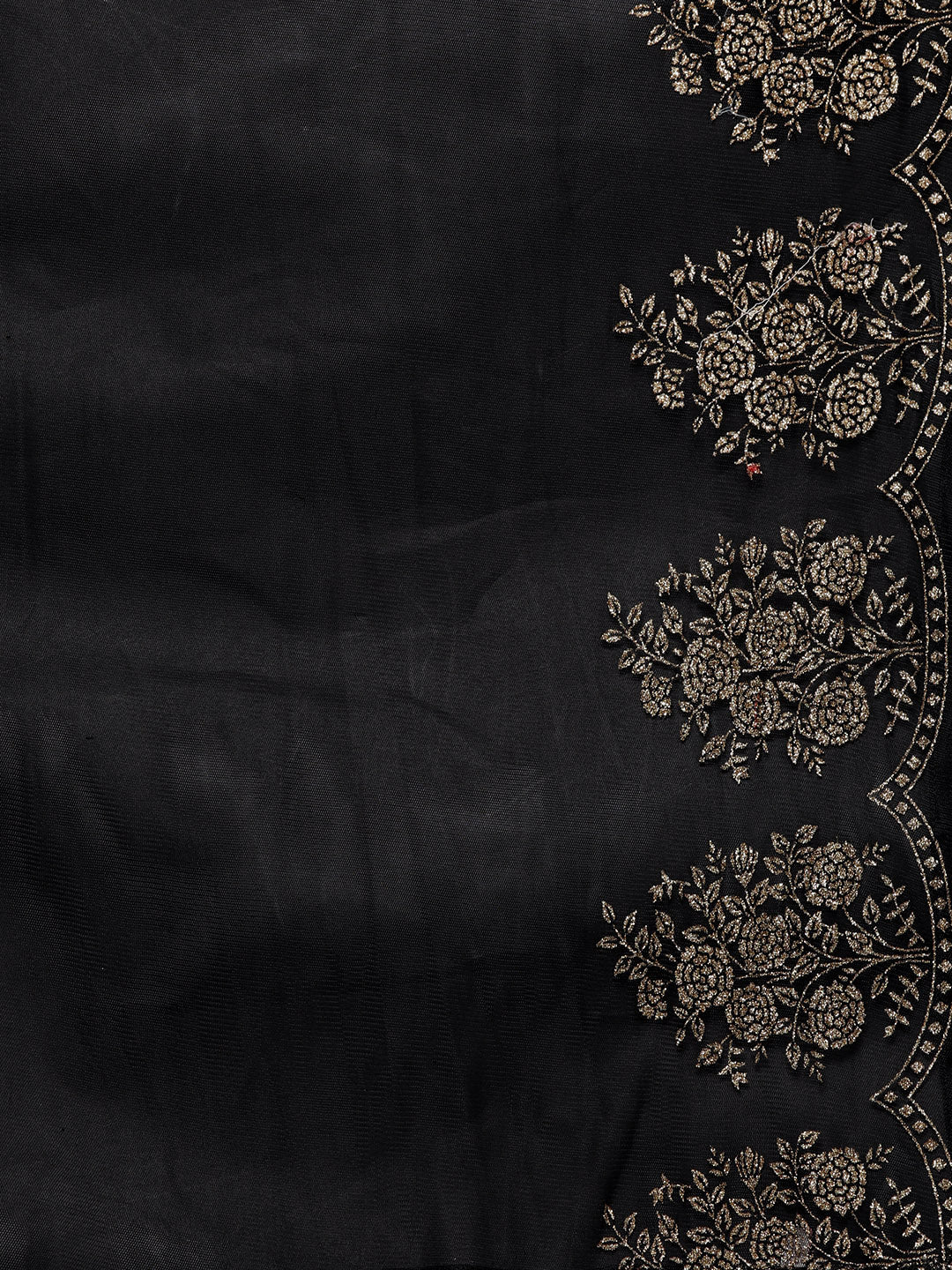 Women's Black Floral Printed Sharara set with Dupatta