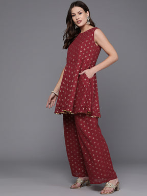 Women Printed Tunic with Palazzos
