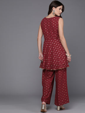 Women Printed Tunic with Palazzos