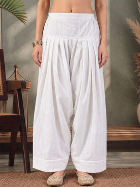 Ahalyaa Women Woven Design Silk Salwar