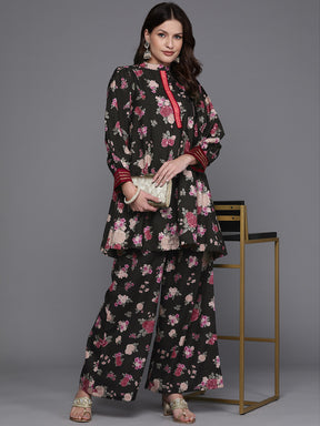 Women Floral Printed Tunic with Palazzos