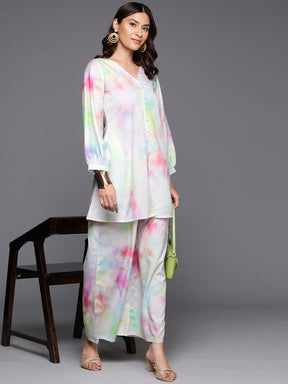 Tie and Dye Printed Tunic & Palazzo Ethnic Co-Ords