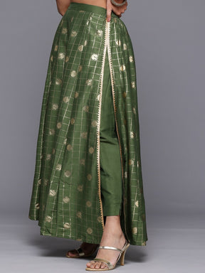 Women Printed Flared Maxi Skirt