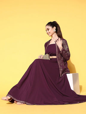 Women Flared Maxi Skirt
