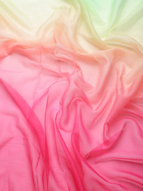 Multicolour Ombre Digital Printed Fabric