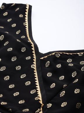 Printed Foil Print Ready to Wear Lehenga & Blouse With Dupatta