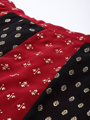 Printed Foil Print Ready to Wear Lehenga & Blouse With Dupatta