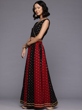 Printed Foil Print Ready to Wear Lehenga & Blouse With Dupatta