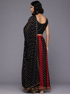 Printed Foil Print Ready to Wear Lehenga & Blouse With Dupatta