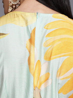 Floral Print Ethnic Dress