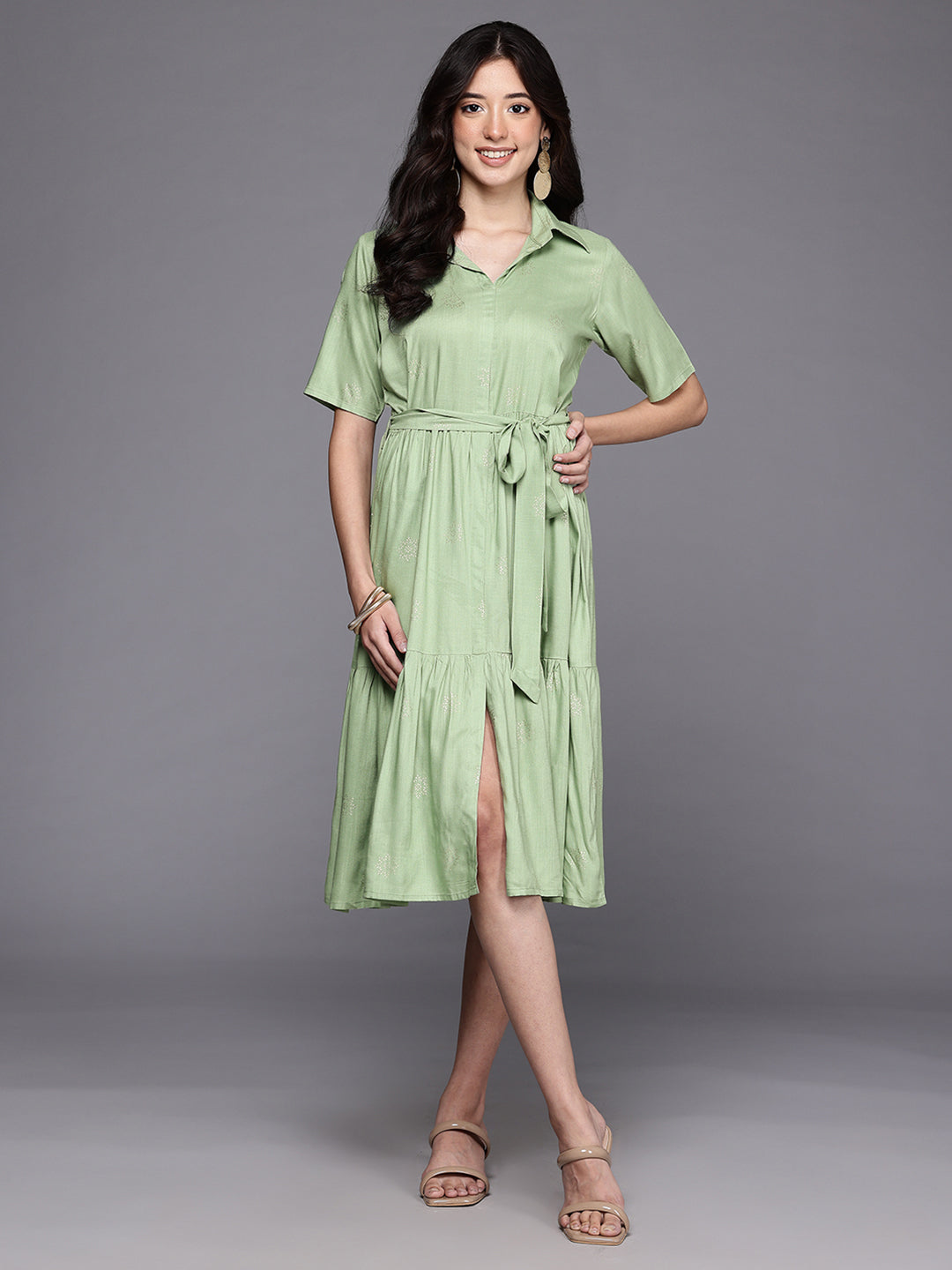 Ethnic Motifs Printed A-Line Ethnic Dress