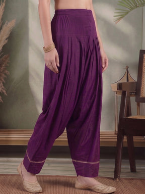 Women Loose Fit Silk Salwar