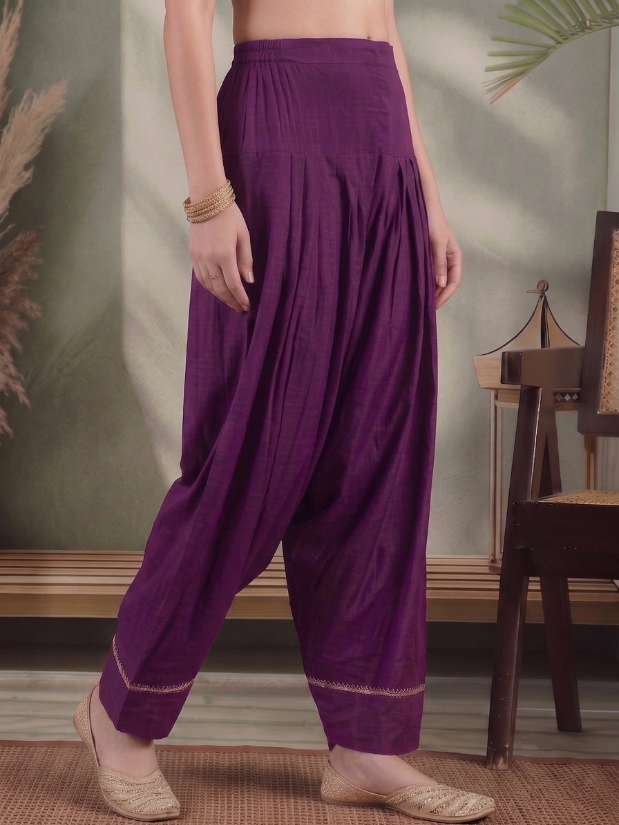 Women Loose Fit Silk Salwar
