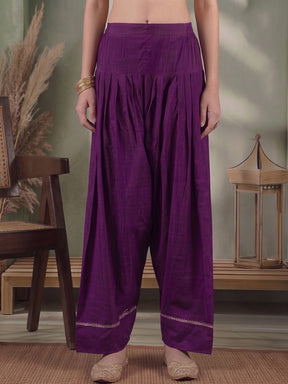 Women Loose Fit Silk Salwar