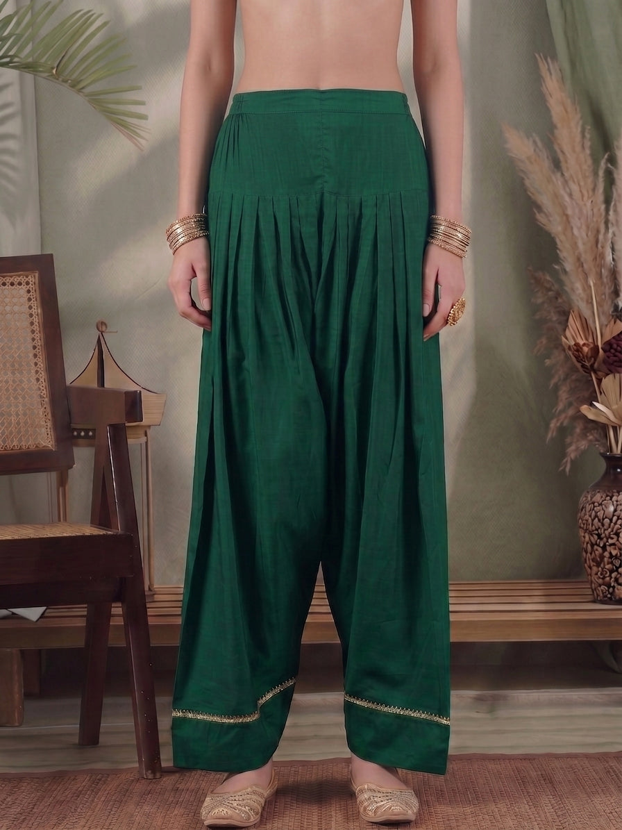 Women Loose Fit Silk Salwar