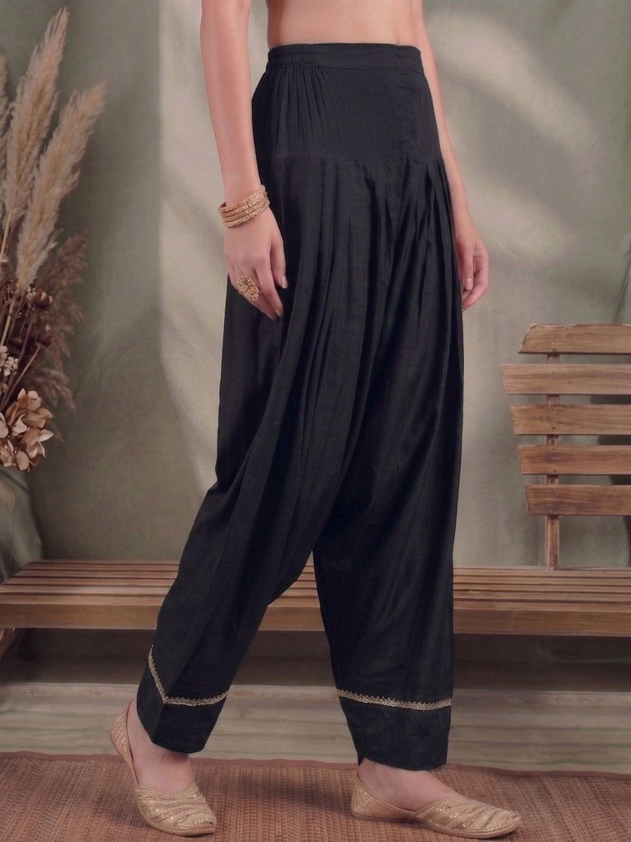 Women Loose Fit Silk Salwar