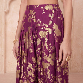 Women Woven Design Silk Salwar