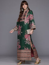 Ahalyaa Women Floral Printed Sequinned Floral Kurta