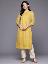 Women Embroidered Sequinned Kurta