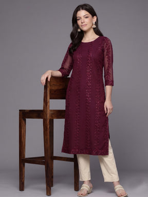 Women Embellished Sequinned Kurta