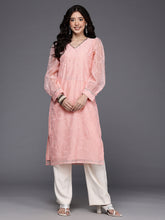 Floral Printed Gotta Patti Kurta