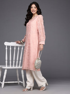 Floral Printed Gotta Patti Kurta