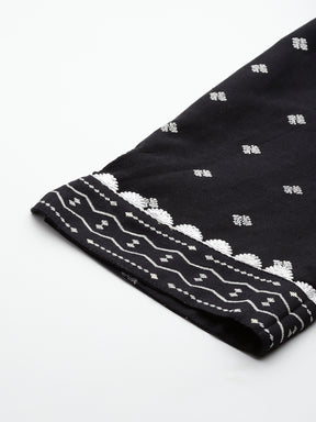 Geometric Printed Regular Kurta with Trousers