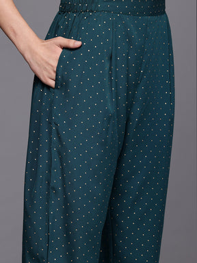 Solid Regular Gotta Patti Kurta with Palazzos