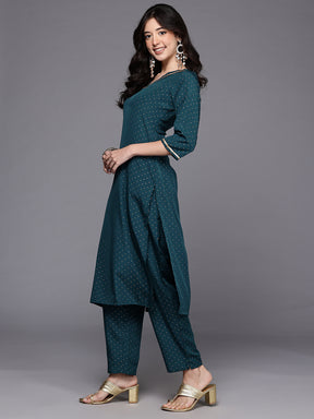 Solid Regular Gotta Patti Kurta with Palazzos