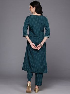 Solid Regular Gotta Patti Kurta with Palazzos