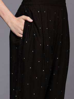 Floral Printed Panelled Kurta with Trousers
