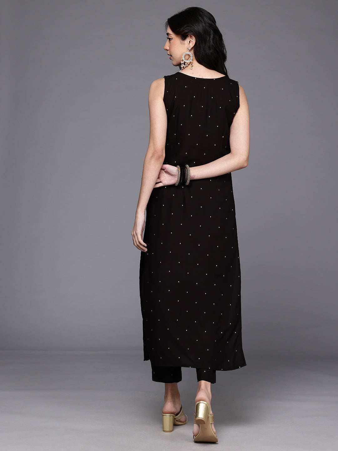 Floral Printed Panelled Kurta with Trousers