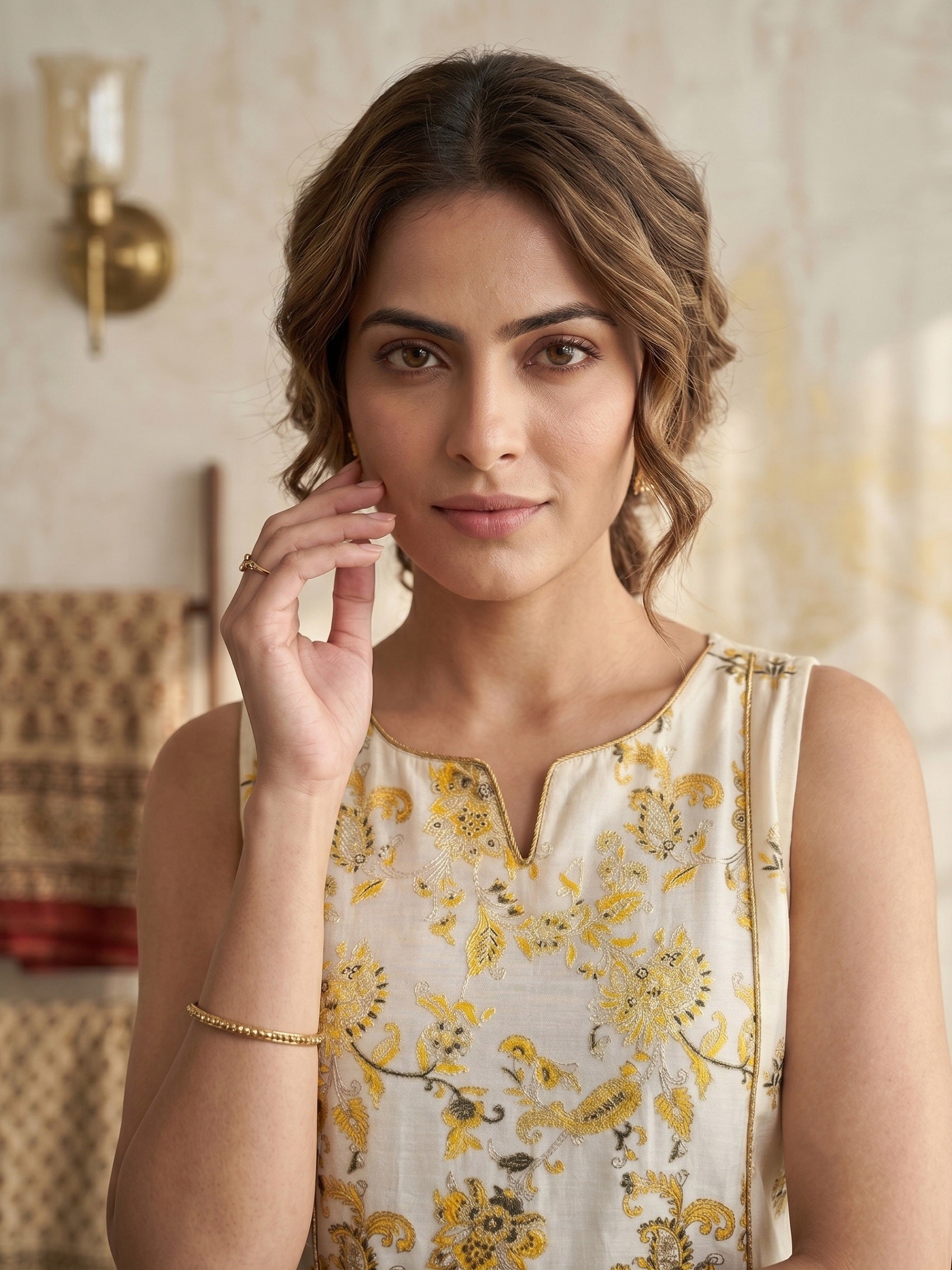 Women Floral Printed Regular Kurta with Trousers