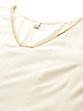 Panelled Gotta Patti Kurta with Trousers & Dupatta