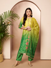 Women Regular Thread Work Kurta with Patiala & With Dupatta