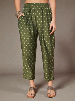 Women Ombre Printed Regular Sequinned Kurta with Trousers & With Dupatta