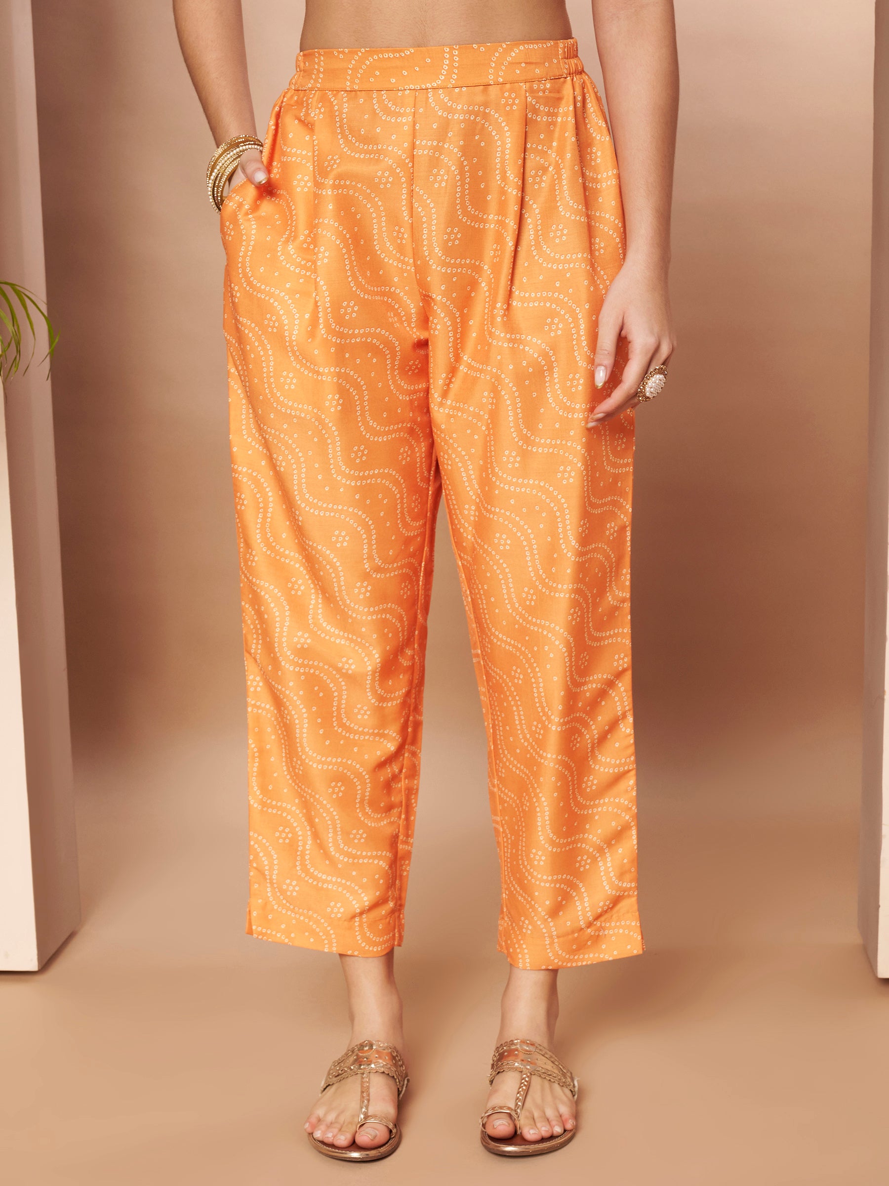 Women Ethnic Motifs Printed Regular Sequinned Kurta with Trousers & With Dupatta