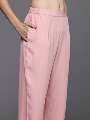 Floral Printed Regular Gotta Patti Kurta with Trousers